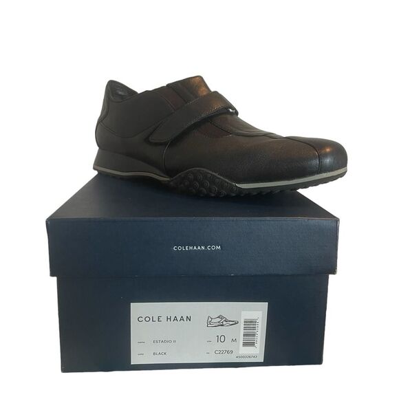 Cole Haan Other - Cole Haan Men’s Estadio II Black Strap Sneakers, Size‎ 10M